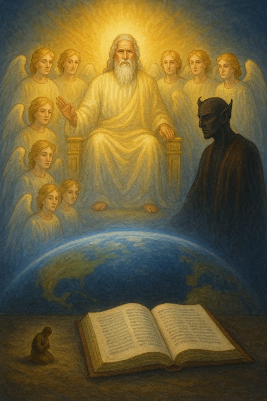 Representação do tribunal de Deus mencionado em Jó